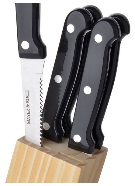 Набор MAYER & BOCH 6 ножей с подставкой 27677 (фото modal 3)