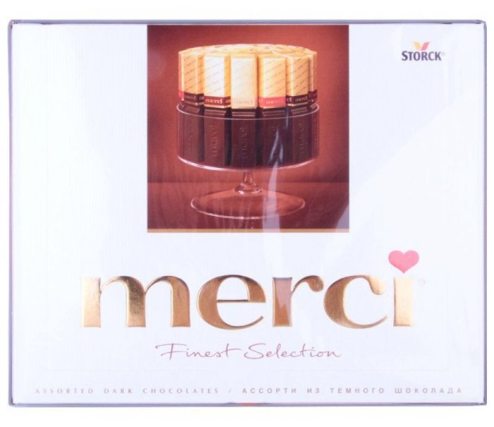 Набор конфет Merci Ассорти из темного шоколада 250 г (фото modal 1)