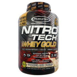 Протеин MuscleTech Nitro Tech 100% Whey Gold (2.51 кг) (фото modal nav 1)