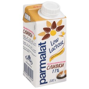 Сливки Parmalat ультрапастеризованные Low Lactose 11%, 200 г (фото modal nav 1)