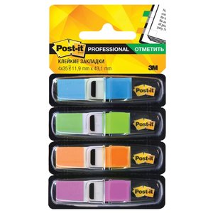 Post-it Закладки Professional, 12 мм, 4 неоновых цвета, 140 штук (683-4ABX-RU) (фото modal nav 1)