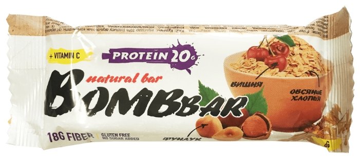 BombBar протеиновый батончик Natural Bar + Vitamin C (60 г)(20 шт.) (фото modal 60)