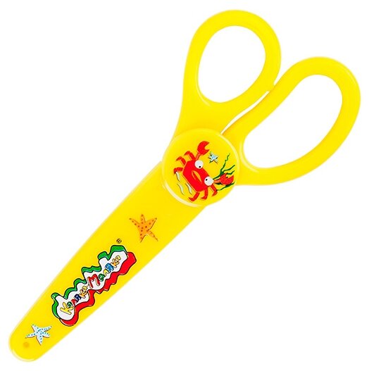 Каляка-Маляка Ножницы детские с пластиковым чехлом 100 мм (фото modal 1)