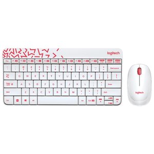 Клавиатура и мышь Logitech MK240 Nano White-Red USB (фото modal nav 2)