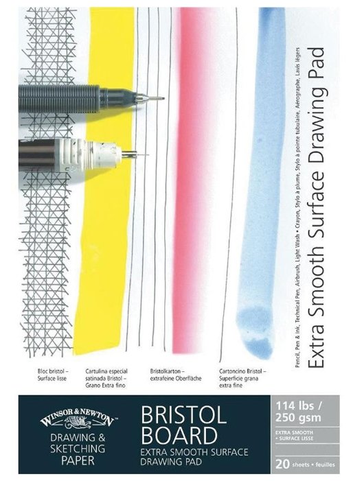 Альбом для графики Winsor & Newton Bristol 29.7 х 21 см (A4), 250 г/м², 20 л. (фото modal 1)