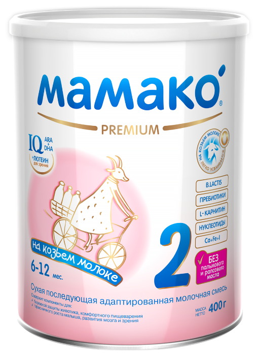Смесь МАМАКО 2 Premium (c 6 до 12 месяцев) 400 г (фото modal 1)