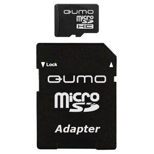Карта памяти Qumo microSDHC class 6 + SD adapter (фото modal nav 1)