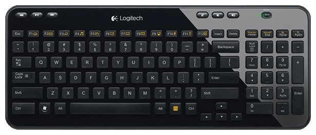 Клавиатура Logitech Wireless Keyboard K360 Black USB (фото modal 1)