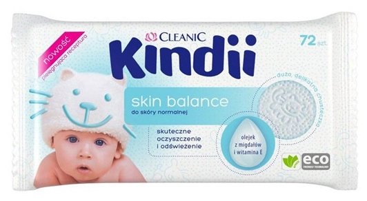 Влажные салфетки Cleanic Kindii Skin Balance (фото modal 1)