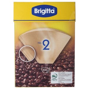 Одноразовые фильтры для капельной кофеварки Melitta Brigitta Размер 2 (фото modal nav 1)