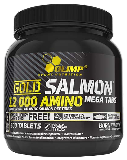 Аминокислотный комплекс Olimp Gold Salmon 12000 Mega (300 таблеток) (фото modal 1)