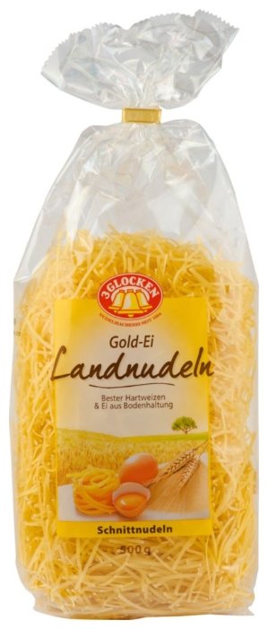 3 Glocken Лапша Gold-Ei Landnudeln Schnittnudeln, 500 г (фото modal 1)