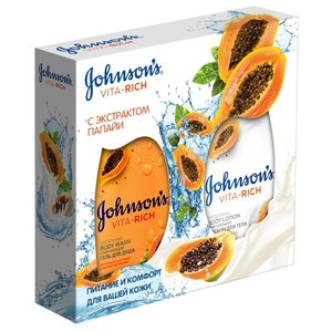 Набор Johnson's Body Care Vita-Rich Смягчающий с экстрактом папийи (фото modal nav 1)