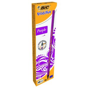 BIC Набор чернографитных карандашей Evolution Purple 12 шт (901737) (фото modal nav 1)