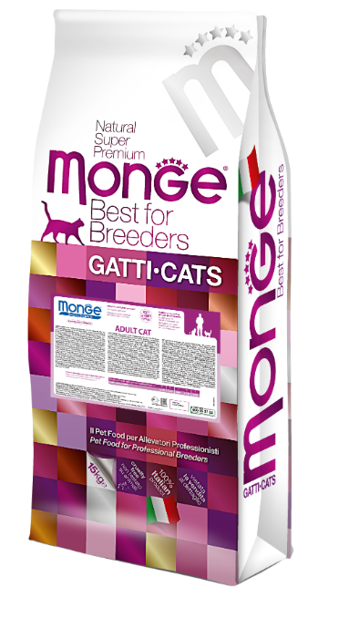Корм для кошек Monge (10 кг) Cat Adult – для взрослых кошек с курицей и рисом (фото modal 1)