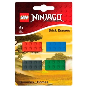 LEGO Набор ластиков Ninjago 4 шт. (фото modal nav 1)