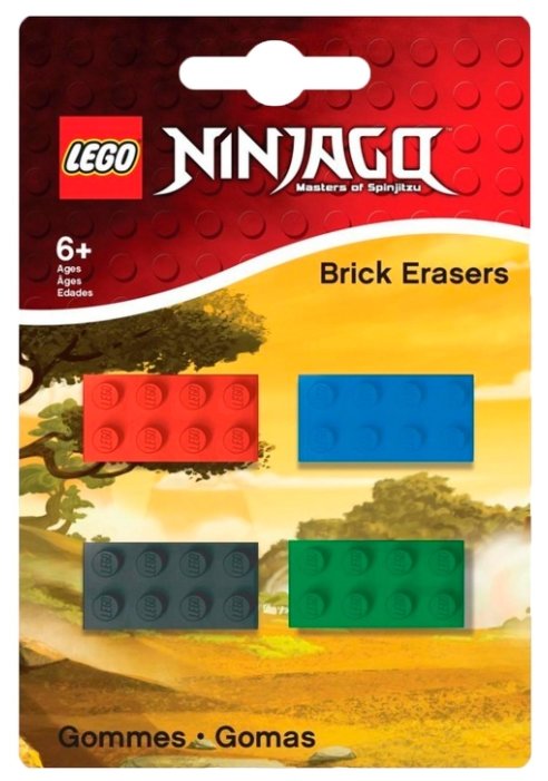 LEGO Набор ластиков Ninjago 4 шт. (фото modal 1)