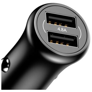 Автомобильная зарядка Baseus Dual-USB Car Charger 4.8A CCALL-GB01/GB09 (фото modal nav 6)