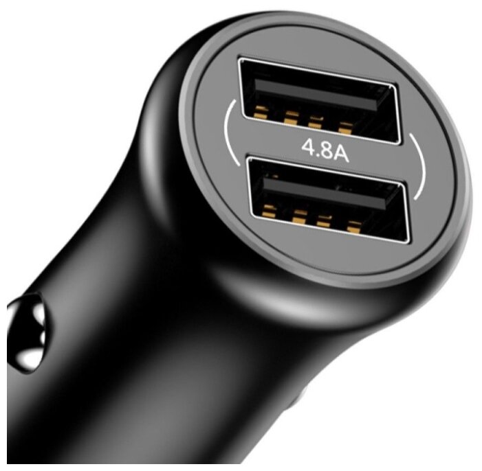Автомобильная зарядка Baseus Dual-USB Car Charger 4.8A CCALL-GB01/GB09 (фото modal 6)