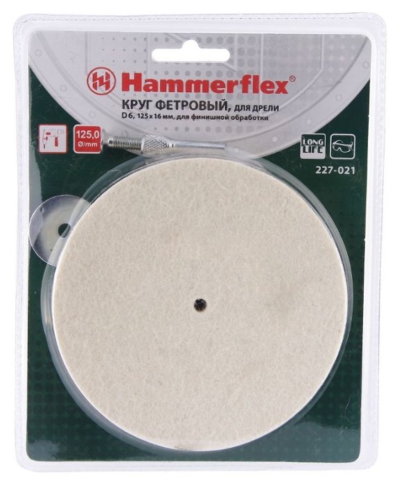 Полировальный круг Hammer 227-021 125 мм 1 шт (фото modal 2)