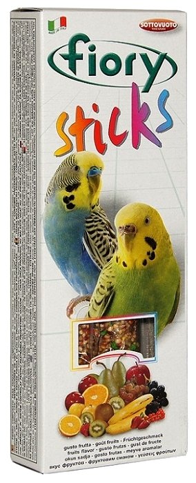 Лакомство для волнистых попугаев Fiory Sticks с фруктами (фото modal 1)