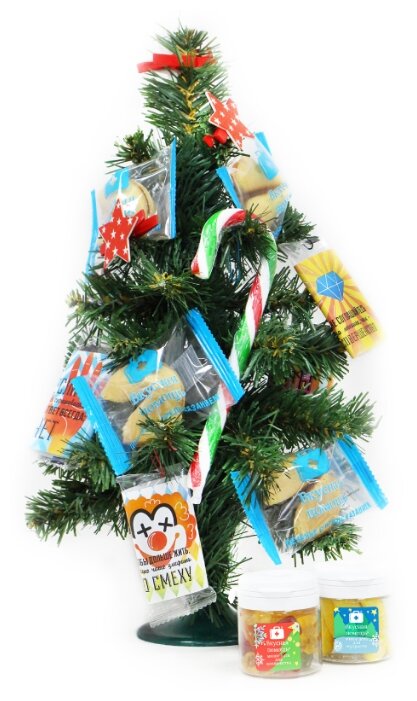 Подарочный набор Вкусная помощь Ёлочка Новогодняя со сладостями 202 г (фото modal 2)