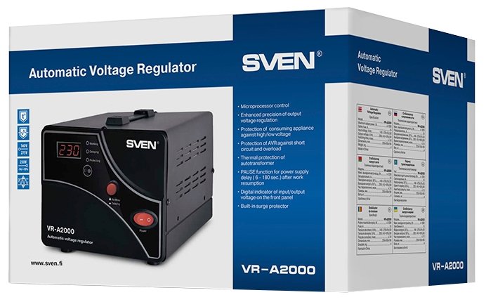Стабилизатор напряжения SVEN VR-A2000 (фото modal 4)
