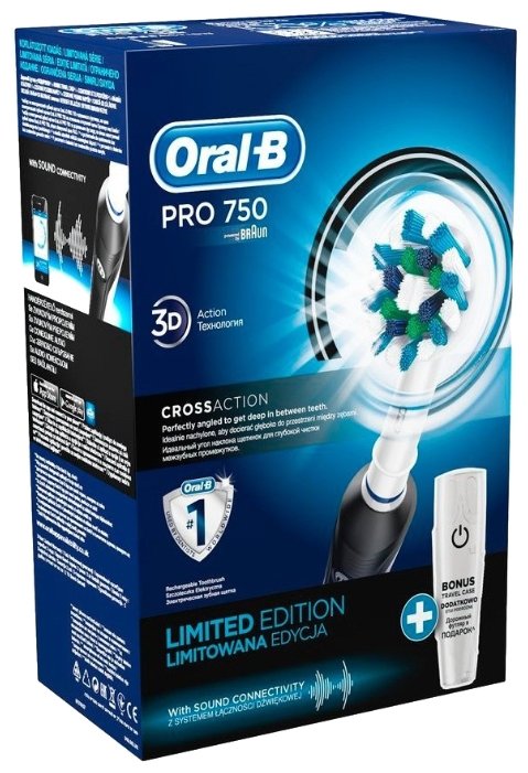 Электрическая зубная щетка Oral-B Pro 750 CrossAction (фото modal 2)