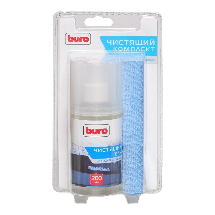 Набор Buro BU-Glcd чистящий гель+сухая салфетка для экрана, для ноутбука (фото modal 1)