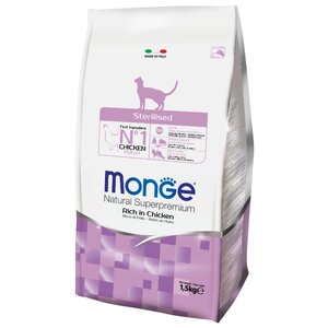 Корм для кошек Monge (1.5 кг) Cat Sterilized – для стерилизованных кошек (фото modal nav 1)