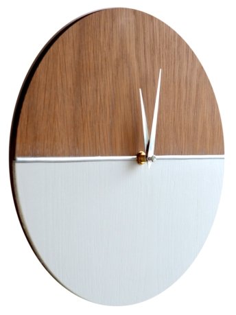 Часы настенные кварцевые Roomton MidCentury Silver (фото modal 2)