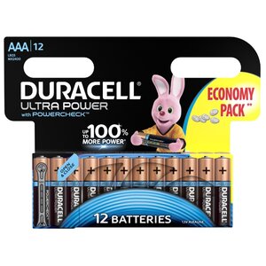 Батарейка AAA Duracell LR03-12BL Ultra Power (12/144/39168) (фото modal nav 1)