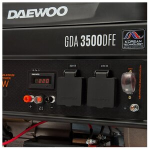 Газо-бензиновая электростанция Daewoo Power Products GDA 3500DFE (фото modal nav 5)