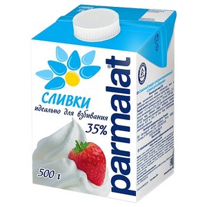Сливки Parmalat ультрапастеризованные 35%, 500 г (фото modal nav 1)