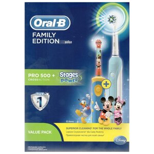 Электрическая зубная щетка Oral-B Pro 500 + Kids D10.513K (фото modal nav 2)