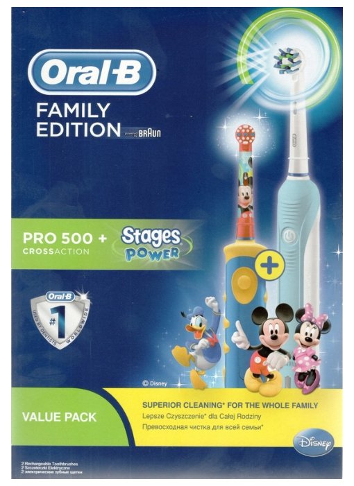 Электрическая зубная щетка Oral-B Pro 500 + Kids D10.513K (фото modal 2)