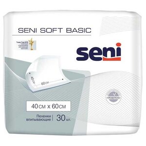 Пеленки Seni Soft Basic (SE-091-B030-001) 40 х 60 см (30 шт.) (фото modal nav 1)