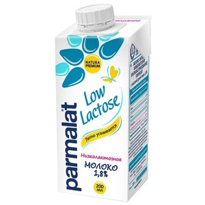 Молоко Parmalat Natura Premium Low Lactose ультрапастеризованное низколактозное 1.8%, 200 мл (фото modal nav 1)