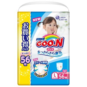 Goo.N трусики для девочек Ultra L (9-14 кг) 56 шт. (фото modal nav 1)
