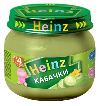 Пюре Heinz кабачки (с 4 месяцев) 80 г, 1 шт (фото modal 1)