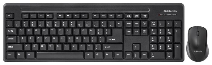 Клавиатура и мышь Defender Princeton C-935 Black USB (фото modal 1)