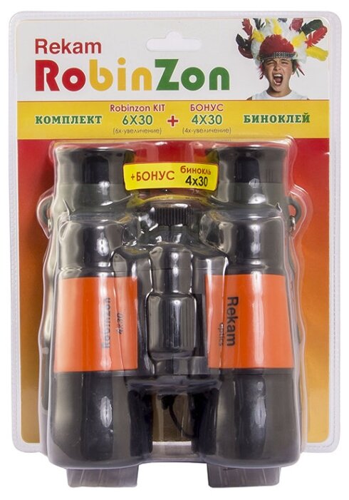 Бинокль Rekam Robinzon Kit 6x30 4x30 (фото modal 1)