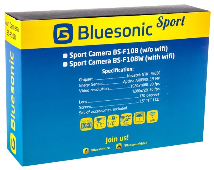 Экшн-камера Bluesonic BS-F108W (фото modal 10)