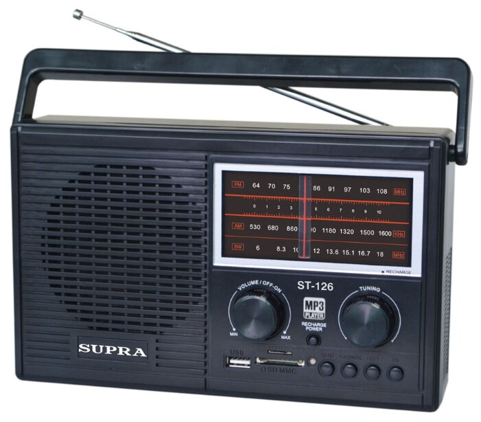 Радиоприемник SUPRA ST-126 (фото modal 1)