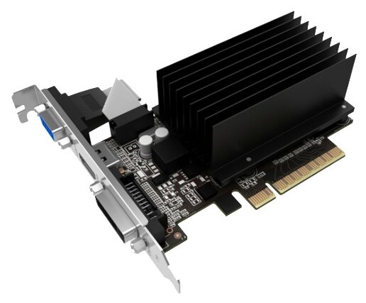 Видеокарта Palit GeForce GT 730 902MHz PCI-E 2.0 1024MB 1804MHz 64 bit DVI HDMI HDCP Silent (фото modal 2)