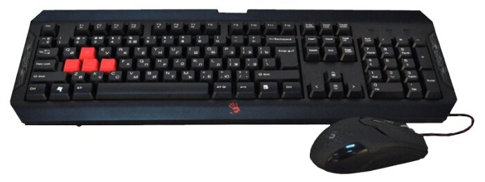 Клавиатура и мышь A4Tech Bloody Q1100 Black USB (фото modal 1)