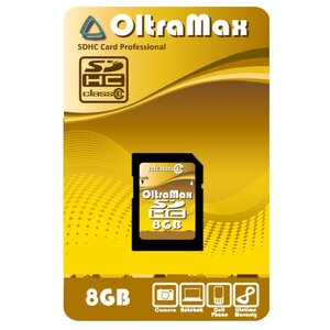 Карта памяти OltraMax SDHC Class 10 8GB (фото modal nav 1)