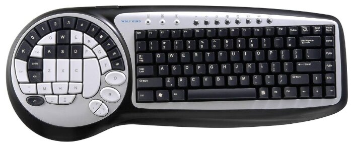 Клавиатура WolfKing Timberfolf Silver-Black USB (фото modal 3)