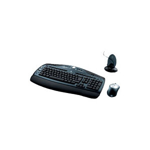 Клавиатура и мышь Logitech Cordless Desktop LX 700 Black USB+PS/2 (фото modal nav 1)