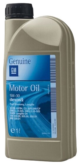 Моторное масло GENERAL MOTORS Dexos2 Longlife 5W30 1 л (фото modal 1)